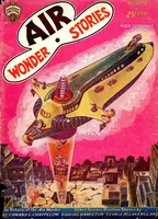 An illustration from Air Wonder Stories, Vol. 1, No. 9 (March 1930) (1930)