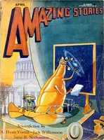 An illustration from Amazing Stories, Vol. 5, No. 1 (April 1930) (1930)