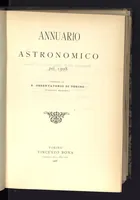 Picture 1 of 7 from Annuario astronomico R. Osservatorio astronomico di Torino, 1908 (1908), leaf 0