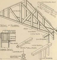 Picture 423 of 461 from Architectural details for every type of building : a practical drafting room guide for contractors, builders, lumber dealers, millmen, draftsmen and architects. (1921), leaf 137