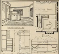 Picture 120 of 461 from Architectural details for every type of building : a practical drafting room guide for contractors, builders, lumber dealers, millmen, draftsmen and architects. (1921), leaf 34
