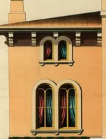 An illustration from Architectural designs for model country residences : illustrated by colored drawings of elevations and ground plans, accompanied by general descriptions and estimates : prepared expressly for persons who contemplate building, and artisans throughout the United States (1861)