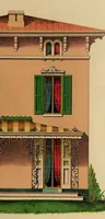 Picture 6 of 6 from Architectural designs for model country residences : illustrated by colored drawings of elevations and ground plans, accompanied by general descriptions and estimates : prepared expressly for persons who contemplate building, and artisans throughout the United States (1861), leaf 94