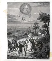 An illustration from Les Aérostiers militaires du château de Meudon (1794-1884) (1885)