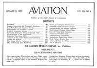 Picture 1 of 7 from Aviation Week 1923-01-22 (1923), leaf 1