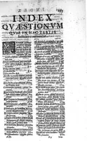 An illustration from Commentarius in Hippocratis Coi, libellum De alimento, in quo multiplici didascalia variae controversiae in utramque partem disputantur, et argumentorum funibus, authorumque secribus Satyro cornua ligantur, confriguntur. Opus in quatuor sectiones divisum quarum priores duae in hoc volumine continentur... (1635)
