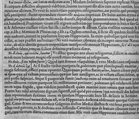 An illustration from Hippocratis coi, medicorum principis Liber prior de morbis mulierum ... Mauricio Cordaeo Rhemo interprete & explicatore (1585)