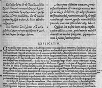Picture 1 of 25 from Hippocratis coi, medicorum principis Liber prior de morbis mulierum ... Mauricio Cordaeo Rhemo interprete & explicatore (1585), leaf 28