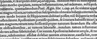 An illustration from Hieronymi Mercurialis,... Commentarii eruditissimi in Hippocratis,... Prognostica, Prorrhetica, de Victus ratione in morbis acutis et Epidemicas historias [cum versione eorum latina], quibus accessere tractatus luculentissimi de hominis generatione, vino et aqua balneisque pisanis, a Marco Cornacchino,... nunc primum in lucem editi... (1602)