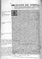 Picture 9 of 14 from Claudio Galeni Pergameni de simplicium medicamentorum facultatibus libri undecim, Theodorico Gerardo Gaudano interprete (1530), leaf 135