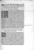 An illustration from C. Galeni De compositione medicamentorum kata gene, libri septem, Ioanne Guinterio interprete (1530)