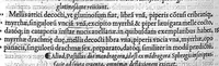 An illustration from Claudii Galeni Pergameni De compositione medicamentorum secundum locos, : seu quae unicuique corporis parti conueniunt, libri decem (1535)