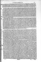 An illustration from Plus quam commentum in Parvam Galeni artem Turisani Florentini medici praestantissimi, cum duplici textus interpretatione, antiqua scilicet et Leoniceni, et ejusdem [Turisani] libello de Hypostasi, opus... quod olim quidem Jul. Martianus Rota,... pluribus auxit et emendavit ; nunc vero... recognitum... additis quibusdam ad eandem rem pertinentibus, denuo imprimendum curavimus. Ea autem sunt : Hali qui eandem Galeni Artem primus exposuit ; Joannitii ad eandem introductio ; Gentilis qui primum ejusdem Artis librum... declaravit ; Nicolai Leoniceni Quaestio de tribus doctrinis... (1557)