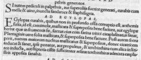 An illustration from Caelii Aureliani siccensis tardarum passionum libri V / Oribasii euporiston libri III, medicinae compendium liber I, curationum liber I, trochiscorum confect liber I (1529)