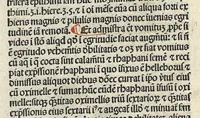 An illustration from Liber canonis primus [-quintus] quem princeps aboali abincenni de medicine edidit : translatum a magistro Gerardo cremonensi in Toledo ab arabico in latinum