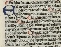 An illustration from Liber canonis primus [-quintus] quem princeps aboali abincenni de medicine edidit : translatum a magistro Gerardo cremonensi in Toledo ab arabico in latinum