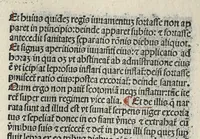 An illustration from Liber canonis primus [-quintus] quem princeps aboali abincenni de medicine edidit : translatum a magistro Gerardo cremonensi in Toledo ab arabico in latinum