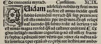 Picture 4 of 5 from Consilia Ugonis Senensis saluberrima omnes egritudines, noviter correcta et ad optimum ordinem redacta, additis multis prius non impressis ejusdem nuper inventis, nonnullisque aliis utilissimis consiliis (1518), leaf 157