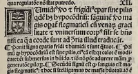 An illustration from Expositio Ugonis Senensis super libros Tegni Galieni