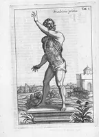 An illustration from Myographia Nova sive Musculorum omnium (in Corpore Humano hactenus repertorum) accuratissima descriptio... (1684)