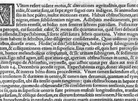 An illustration from Ioannis Baptistae Montani veronensis. Medici et publici in Academia patavina olim professoris. De febribus consilia omnia (1559)