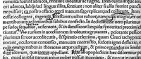 An illustration from Caelii Aureliani siccensis tardarum passionum libri V / Oribasii euporiston libri III, medicinae compendium liber I, curationum liber I, trochiscorum confect liber I (1529)