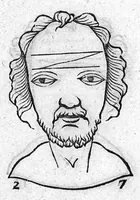 Picture 46 of 67 from Metoposcopia liber tredecim, et octingentis faciei humanae eiconibus complexa : cui accessit melampodis de naevis corporis tractatus, graece et latine nunc primum editus (1658), leaf 160
