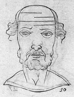 Picture 1 of 67 from Metoposcopia liber tredecim, et octingentis faciei humanae eiconibus complexa : cui accessit melampodis de naevis corporis tractatus, graece et latine nunc primum editus (1658), leaf 25