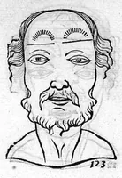 An illustration from Metoposcopia liber tredecim, et octingentis faciei humanae eiconibus complexa : cui accessit melampodis de naevis corporis tractatus, graece et latine nunc primum editus (1658)