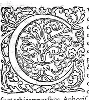 An illustration from Opera Therapeutica : Nimirum I. Tractatus de Crisibus. II. Tractatus de mirabili strumas sanandi vi, solis Galliæ Regibus diuinitus concessa. III. Tractatus de nobilitate visius, eiusq[ue] conservatione. IV. De Melancholia libri II. V. Tractatus de Senectute. VI. De morbo articulari tractatus. VII. De Lepra tractatus. VIII. Tractatus de lue Venerea (1627)