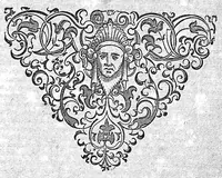 An illustration from Opera Therapeutica : Nimirum I. Tractatus de Crisibus. II. Tractatus de mirabili strumas sanandi vi, solis Galliæ Regibus diuinitus concessa. III. Tractatus de nobilitate visius, eiusq[ue] conservatione. IV. De Melancholia libri II. V. Tractatus de Senectute. VI. De morbo articulari tractatus. VII. De Lepra tractatus. VIII. Tractatus de lue Venerea (1627)