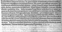 An illustration from Petri Andreae Matthioli,... Opera quae extant omnia, hoc est Commentarii in VI libros Pedacii Dioscoridis Anazarbei de medica materia, adjectis in margine variis graeci textus lectionibus... qui Dioscoridis depravatam lectionem restituunt, nunc a Casparo Bacchino,... post diversarum editionum collationem infinitis locis aucti, synonymiis quoque plantarum et notis illustrati ; adjectis plantarum iconibus... de ratione distillandi aquas ex omnibus plantis... Item, apologia in Amatum Lusitanum, cum censura in ejusdem enarrationes [necnon praefatione Francisci Parthini Roboretani]. Epistolarum medicinalium libri quinque ; Dialogus de morbo gallico... (1598)