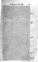 Picture 59 of 61 from Petri Andreae Matthioli,... Opera quae extant omnia, hoc est Commentarii in VI libros Pedacii Dioscoridis Anazarbei de medica materia, adjectis in margine variis graeci textus lectionibus... qui Dioscoridis depravatam lectionem restituunt, nunc a Casparo Bacchino,... post diversarum editionum collationem infinitis locis aucti, synonymiis quoque plantarum et notis illustrati ; adjectis plantarum iconibus... de ratione distillandi aquas ex omnibus plantis... Item, apologia in Amatum Lusitanum, cum censura in ejusdem enarrationes [necnon praefatione Francisci Parthini Roboretani]. Epistolarum medicinalium libri quinque ; Dialogus de morbo gallico... (1598), leaf 1347