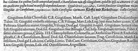 Picture 24 of 61 from Petri Andreae Matthioli,... Opera quae extant omnia, hoc est Commentarii in VI libros Pedacii Dioscoridis Anazarbei de medica materia, adjectis in margine variis graeci textus lectionibus... qui Dioscoridis depravatam lectionem restituunt, nunc a Casparo Bacchino,... post diversarum editionum collationem infinitis locis aucti, synonymiis quoque plantarum et notis illustrati ; adjectis plantarum iconibus... de ratione distillandi aquas ex omnibus plantis... Item, apologia in Amatum Lusitanum, cum censura in ejusdem enarrationes [necnon praefatione Francisci Parthini Roboretani]. Epistolarum medicinalium libri quinque ; Dialogus de morbo gallico... (1598), leaf 522