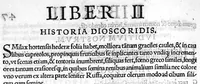 Picture 20 of 26 from Index Dioscoridis. En, candide lector, Historiales Dioscoridis campi, exegemataque simplicium, atque eorundem collationes cum his quae in officinis habentur... Joanne Roderico Castelli albi Lusitano auctore (1536), leaf 103