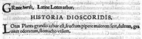 Picture 9 of 26 from Index Dioscoridis. En, candide lector, Historiales Dioscoridis campi, exegemataque simplicium, atque eorundem collationes cum his quae in officinis habentur... Joanne Roderico Castelli albi Lusitano auctore (1536), leaf 72