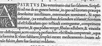 An illustration from Veterinariae medicinae libri II Johanne Ruellio suessionensi interprete. (1530)
