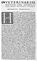 Picture 13 of 21 from Veterinariae medicinae libri II Johanne Ruellio suessionensi interprete. (1530), leaf 152