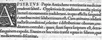 An illustration from Veterinariae medicinae libri II Johanne Ruellio suessionensi interprete. (1530)