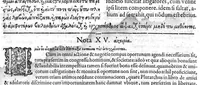 An illustration from Theophrasti Eresii, peripateticorum post Aristotelem principis, Pleraque : antehac Latine nunquam, nunc Graece & Latine simul edita. Interpretibus, Daniele Furlano Cretensi, Adriano Turnebo. Accesserunt, Liber de innato spiritu, Aristoteli attributus, & Danielis Furlani Uberes ad omnia Commentarii : Ex Bibliotheca Ioan. Vincentii Pinelli (1605)