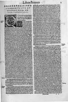An illustration from Parva naturalia Augustini Niphi medices philosophi Suessani, videlicet Physiognomicorum libri tres, De animalium motu lib. unus, De longitudine & brevitate vitae lib. unus, De juventute & senectute lib. unus, De respiratione lib. unus, De morte & vita lib. unus, De memoria & reminiscentia lib. unus, De somno & vigilia lib. unus, De insomniis lib. unus, De divinatione naturali, artificiosa, et de prophetia lib. unus. Omnia post primas editiones nunc primum emendatiora in lucem prodeunt (1550)