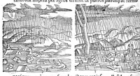 Picture 10 of 69 from Prodigiorum ac ostentorum chronicon, quae, praeter naturae ordinem, et in superioribus et his inferioribus mundi regionibus, ab exordio mundi usque ad haec nostra tempora acciderunt... conscriptum per Conradum Lycosthenem,... (1557), leaf 105