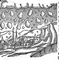 An illustration from Prodigiorum ac ostentorum chronicon, quae, praeter naturae ordinem, et in superioribus et his inferioribus mundi regionibus, ab exordio mundi usque ad haec nostra tempora acciderunt... conscriptum per Conradum Lycosthenem,... (1557)