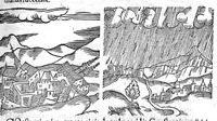 Picture 40 of 69 from Prodigiorum ac ostentorum chronicon, quae, praeter naturae ordinem, et in superioribus et his inferioribus mundi regionibus, ab exordio mundi usque ad haec nostra tempora acciderunt... conscriptum per Conradum Lycosthenem,... (1557), leaf 340