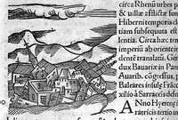 Picture 41 of 69 from Prodigiorum ac ostentorum chronicon, quae, praeter naturae ordinem, et in superioribus et his inferioribus mundi regionibus, ab exordio mundi usque ad haec nostra tempora acciderunt... conscriptum per Conradum Lycosthenem,... (1557), leaf 349