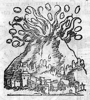 An illustration from Prodigiorum ac ostentorum chronicon, quae, praeter naturae ordinem, et in superioribus et his inferioribus mundi regionibus, ab exordio mundi usque ad haec nostra tempora acciderunt... conscriptum per Conradum Lycosthenem,... (1557)