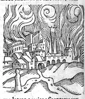 Picture 58 of 69 from Prodigiorum ac ostentorum chronicon, quae, praeter naturae ordinem, et in superioribus et his inferioribus mundi regionibus, ab exordio mundi usque ad haec nostra tempora acciderunt... conscriptum per Conradum Lycosthenem,... (1557), leaf 561