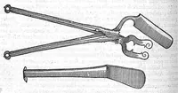 An illustration from Les Oeuvres d'Ambroise Paré,... divisées en vingt huict livres avec les figures et portraicts, tant de l'anatomie que des instruments de chirurgie, et de plusieurs monstres, reveuës et augmentées par l'autheur. Quatriesme Edition. (1585)