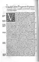 Picture 3 of 6 from Claudii Galeni Pergameni opera diversa iam primum in lucem aedita (1536), leaf 29