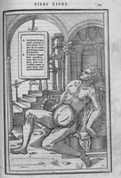 Picture 8 of 14 from La dissection des parties du corps humain divisee en trois livres, faictz par Charles Estienne, docteur en Medecine : avec les figures et declaration des incisions, composees par Estienne de la Riviere Chirurgien, (1546), leaf 298